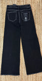 The Megan: Black, High-Rise, Wide-Leg, Mid-Seam Jeans