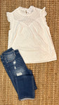 Classic, White Summer Top