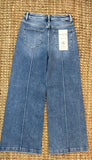 Mid-Rise, Mid-Seam Wide Leg Jeans