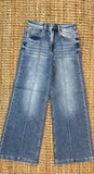 Mid-Rise, Mid-Seam Wide Leg Jeans
