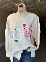 LOVE Appliqué Sweatshirt