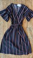 Navy, Classically Striped Dress